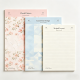 3-Design A4 Stationery Paper Pack, Floral/Geometric/Lined Writing Paper for Journaling