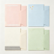 4-Style Minimalist Letter Set with Envelopes, Lace/Dot/Stripe Stationery for Everyday Use