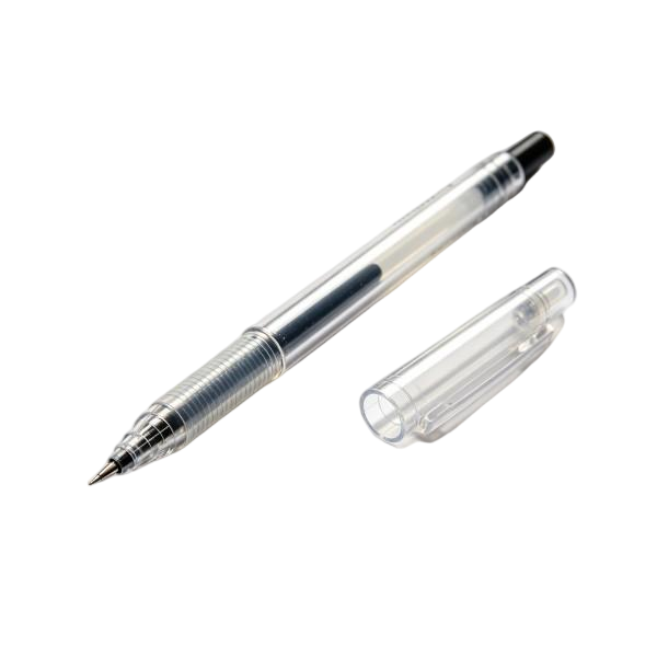 Detachable Cap Transparent Erasable Gel Pen